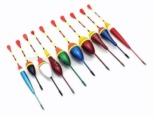 Horgász úszó készlet 10 db-os csomag