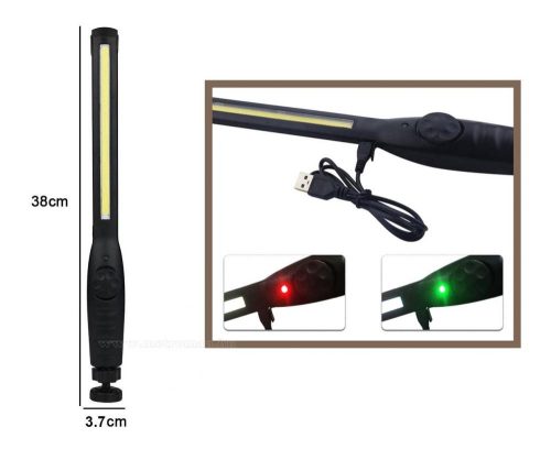 Akkumulátoros LED szerelőlámpa, munkalámpa fényerő szabályzással MG121HCOB