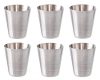  Fém kupica, 6 db-os utazó fém pálinkás pohár készlet MG171B
