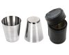  Fém kupica, 6 db-os utazó fém pálinkás pohár készlet MG171B
