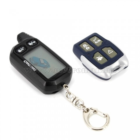 LCD távirányítós autóriasztó távindítással Carguard G2500