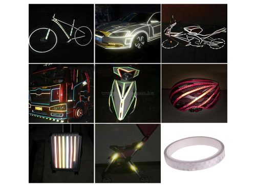 Öntapadós láthatósági fényvisszaverő matrica ezüst MG402C