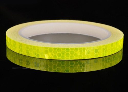 Öntapadós láthatósági fényvisszaverő matrica sárga MG402D