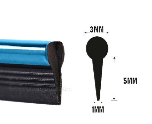 Autós műszerfal dekor szalag 5 méteres kék