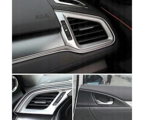 Autós műszerfal dekor szalag 5 méteres ezüst