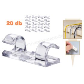 Öntapadós kábel rendező szett Kábeltartó MG702B