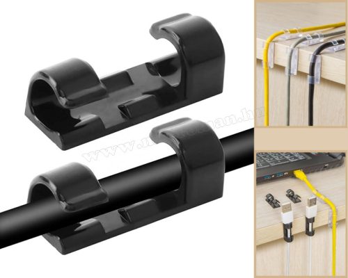 Öntapadós kábel rendező szett Kábeltartó MG702D