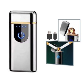 USB elektromos öngyújtó ezüst MG773B