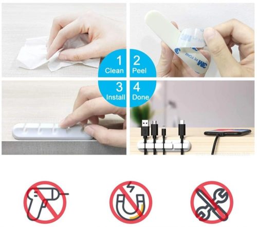 Öntapadós kábelrendező Kábeltartó MG847A