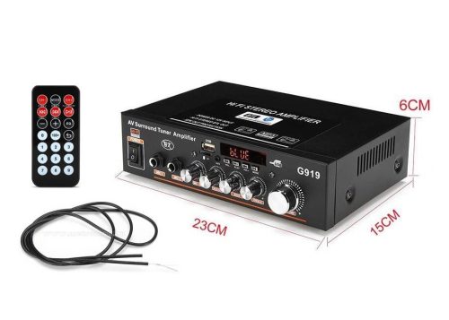 Mini hordozható és autós Karaoke erősítő USB/SD/MP3 és Bluetooth zenelejátszóval MG-919BT