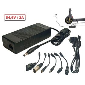   Univerzális elektromos roller töltő, kerékpár töltő 54.6V 2A MG95X7