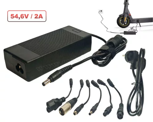 Univerzális elektromos roller töltő, kerékpár töltő 54.6V 2A MG95X7