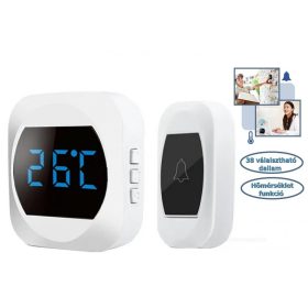  Vezeték nélküli csengő hőmérséklet kijelzéssel MG993A