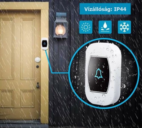 Vezeték nélküli csengő hőmérséklet kijelzéssel MG993A