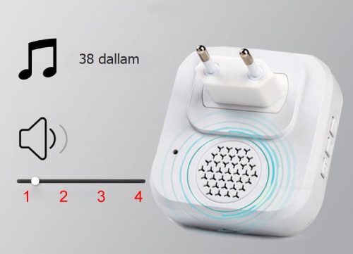 Vezeték nélküli csengő hőmérséklet kijelzéssel MG993A