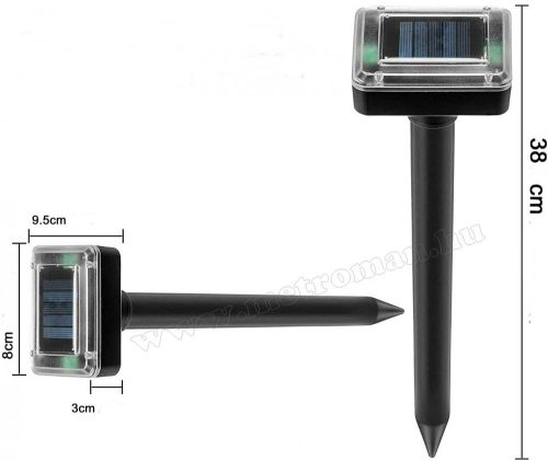 Napelemes vakondriasztó 2 db-os csomag MG9B-Solar