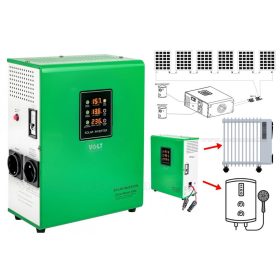   Direkt napelem inverter elektromos fűtéshez és vízmelegítőkhöz GreenBoost MPPT 3000 SOLAR