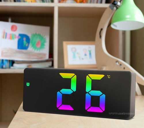 RGB LED asztali óra Ébresztőóra MGH0712