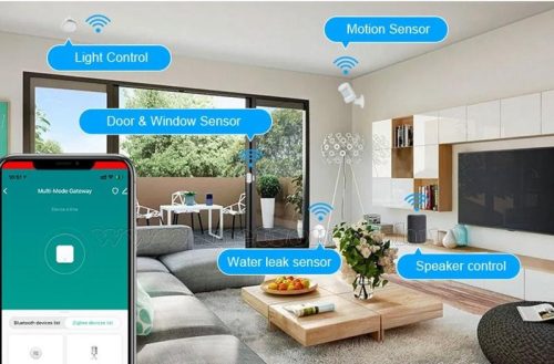 Okosotthon vezeték nélküli átjáró, ZigBee 3.0 Bluetooth SigMesh Multi gateway MGW02-M3.0 TuyaSmart