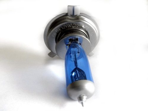 Emelt fényű, halogén izzó, H4 60 / 55 Watt, 5500 K