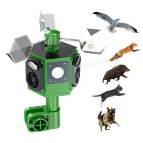    Napelemes akusztikus és ultrahangos Vad, Madár és Macska riasztó MH-517 Solar