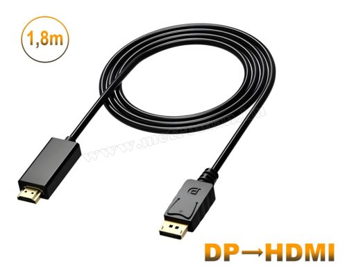 DisplayPort - HDMI kábel 3D Full HD MHD39