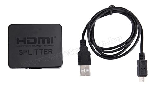 Aktív UHD 4K HDMI elosztó adapter, 2 monitorhoz, HDMI4KMM020
