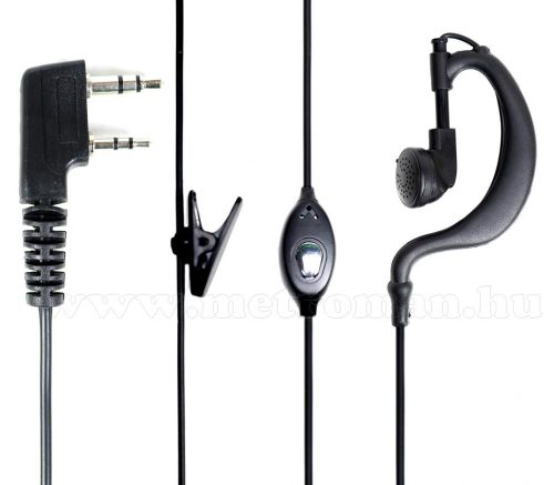 Walkie Talkie PMR rádió headszett "Kenwood" típusú 2 tűs csatlakozóval MHS82