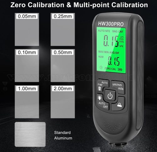 Festék rétegvastagság mérő MHW-300PRO