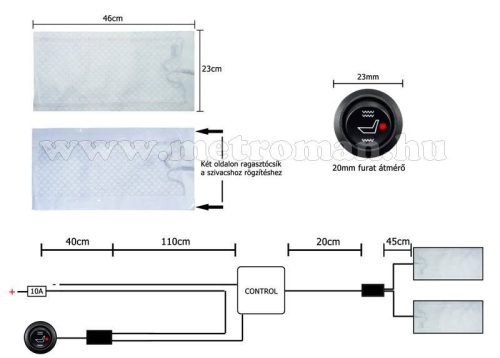 Karbonszálas autós ülésfűtés, I-1