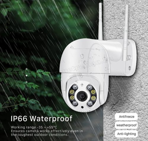 Vezeték nélküli kültéri Wifi kamera MI-302-FHD-PTZ Wifi iCSee