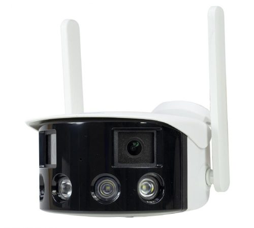 Vezeték nélküli kültéri kétkamerás Wifi IP megfigyelőkamera 180 fok látószöggel IP590-FHD-DUAL ICSee