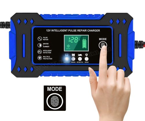 Intelligens automata impulzus akkumulátor töltő, csepptöltő 12 Volt 6 Amper MIU126-PULSE