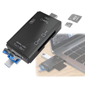   Kártyaolvasó USB-A MicroUSB és USB-C csatlakozással MK180B