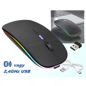  Vezeték nélküli optikai egér RGB LED világítással MK211A