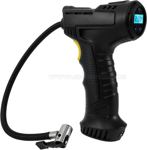 Hordozható kézi akkumulátoros autópumpa, akkus kompresszor MK3665