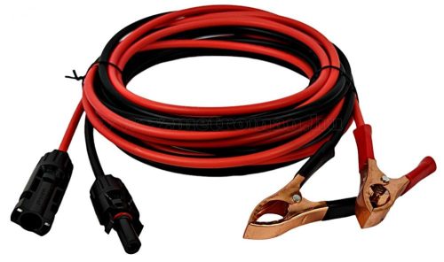 4 méteres MC4 napelem kábel akkucsipesszel MKAB4-MC4-SOLAR