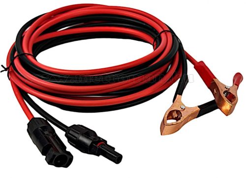 4 méteres MC4 napelem kábel akkucsipesszel MKAB4-MC4-SOLAR