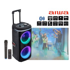 AIWA hordozható Bluetooth Party Karaoke hangfal KBTUS-480