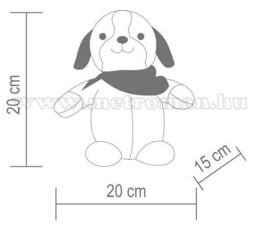 Beszélő, hangutánzó plüss kutya KDD 22