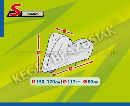 Motorkerékpár takaró ponyva, S-es méretű, MOBIL GARAGE KEGEL KEG4160