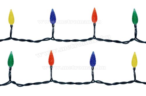 Karácsonyi Retró LED égősor, Fényfüzér, KIL 40/M Színes