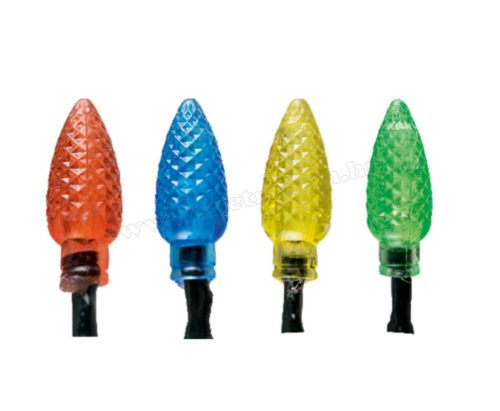 Karácsonyi Retró LED égősor, Fényfüzér, KIL 40/M Színes