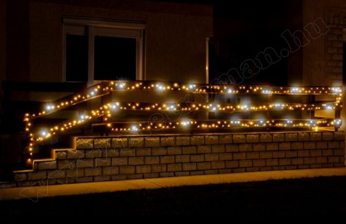 Karácsonyi kültéri LED-es égősor, fényfüzér, sziporkázó KKL 500F/WH