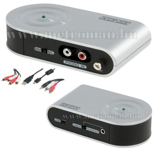 Audió / Lemezjátszó digitalizáló , König KN-TTUSB100-XX