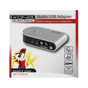 Audió / Lemezjátszó digitalizáló , König KN-TTUSB100-XX