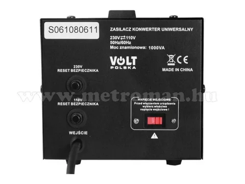 Feszültség átalakító konverter 230V/110V 1000W , KN1000