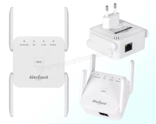 WiFi jelerősítő 2,4 és 5 GHz Rebel MKOM1032