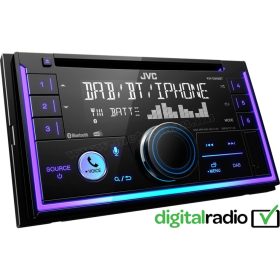Bluetooth USB/AUX autórádió 2 DIN JVC KW-DB95BT