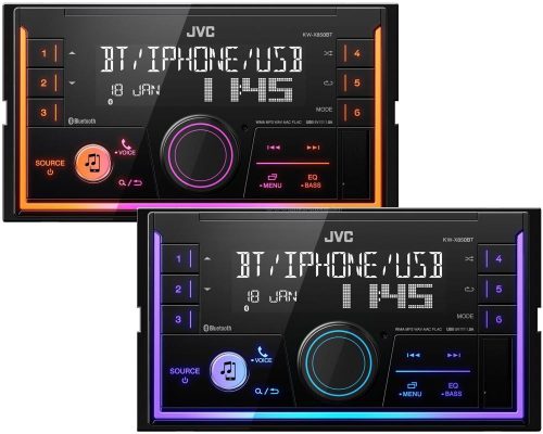 Bluetooth USB/AUX autórádió 2 DIN JVC KW-X850BT